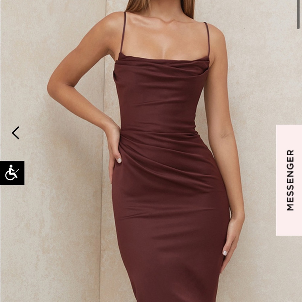 House of CB Anja Dress in Raisin